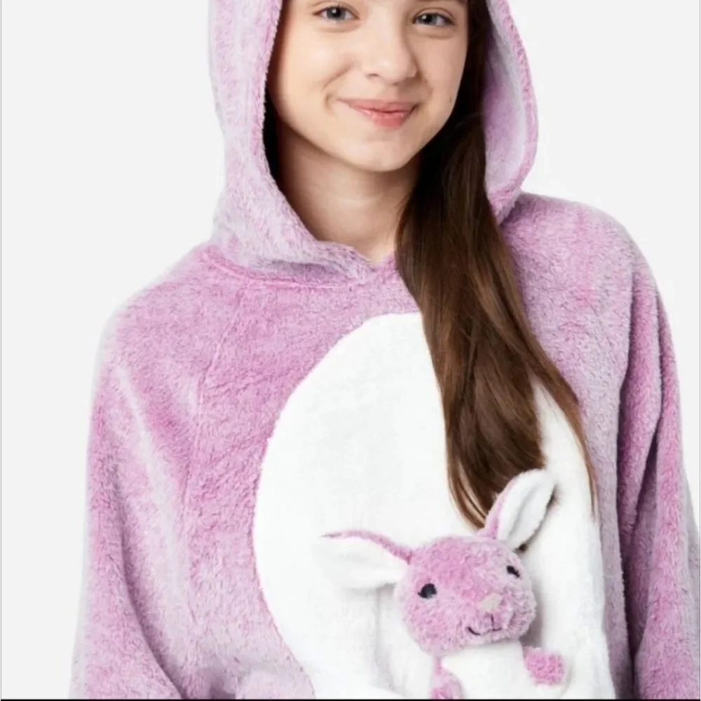 Justice Critter 2pc Mauve Pajama Set Size 10